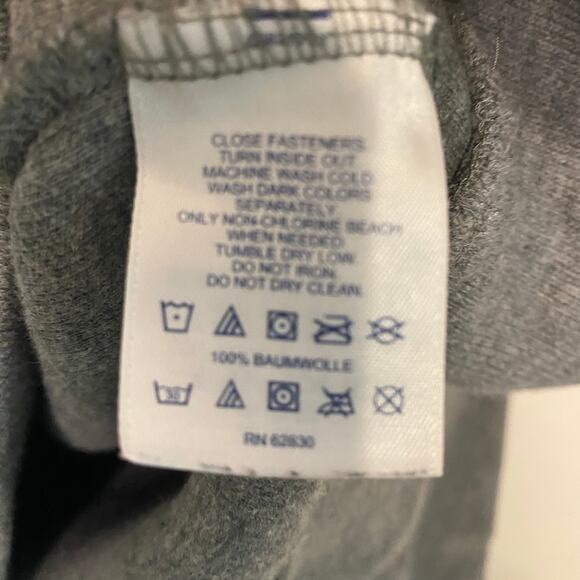 Lands End Mens Gray Pullover Sweater 1/4 Zip Minimalist Preppy Office Size Large - Picture 8 of 16